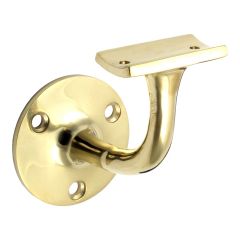 Handrail Saddle Bracket - Polished Brass