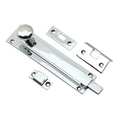 Straight Locking Bolt - Polished Chrome