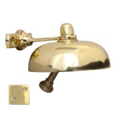 Domed Shop Bell - Polished Brass