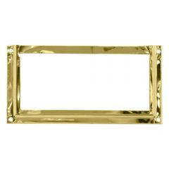 Label Card Frame 114mm x 57mm - Polished Brass
