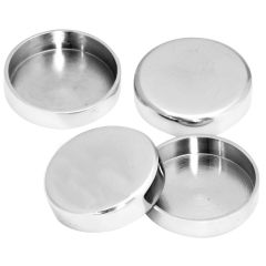 Solid Brass Castor Cups 54mm Diameter- Polished Chrome