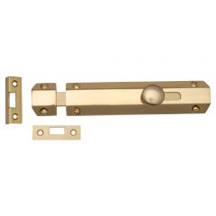 Plain Heavy Bolt - Polished Brass