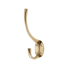 Hat and Coat Hook - Polished Brass