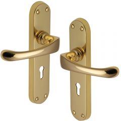 Door Handles - Polished Brass