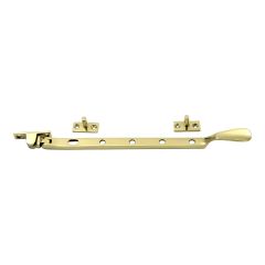 Heavy Spoon Casement Stay - Polished Brass