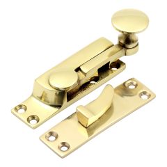 Quadrant Sash Fastener - Polished Brass