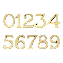 Numerals 152mm High - Polished Brass