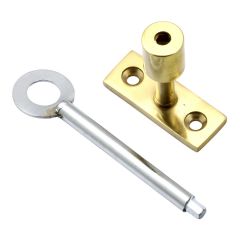 Casement Stay Locking Pin - Polished Brass