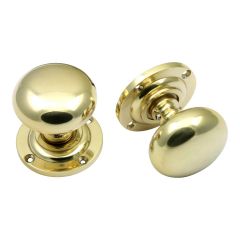 Mushroom Knob Medium - Unlacquered Brass