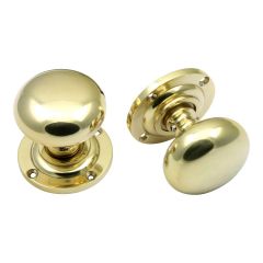 Mushroom Knob Large - Polished Brass