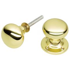 Rim Knob - Polished Brass
