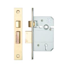 5 Lever Mortice Sashlock BS - Polished Brass