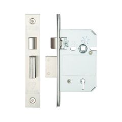 5 Lever Mortice Sashlock BS - Satin Stainless Steel