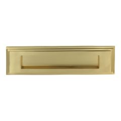 Edwardian Letter Plate - Satin Brass