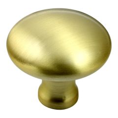 Bun Cupboard Knob - Satin Brass