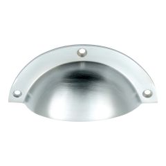 Hooded / Half Moon / Cup Pull - Satin Chrome