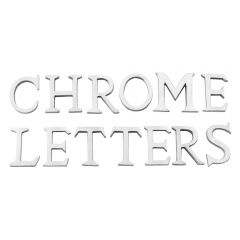Letters A to Z  51mm High - Polished Chrome