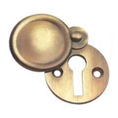 Plain Escutcheon / Keyhole Cover - Antique