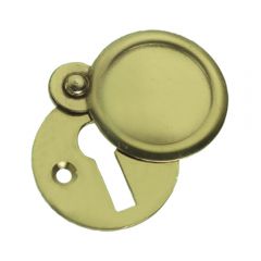 Plain Escutcheon / Keyhole Cover - Polished Brass