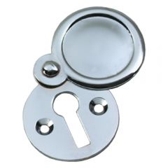 Plain Escutcheon / Keyhole Cover - Polished Chrome