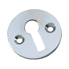 Plain Escutcheon / Keyhole - Polished Chrome