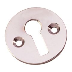 Plain Escutcheon / Keyhole - Polished Nickel