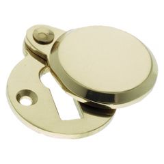 Heavy Escutcheon / Keyhole Cover - Unlacquered Brass