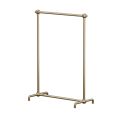 Clothes Rail Stand - 90 degree base - Polished Brass
