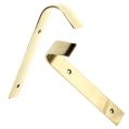 Library Ladder Hooks - Polished Brass