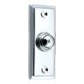 Tudor Bell Push - Polished Chrome
