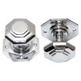 Octagonal Knob Large - Polished Chrome