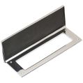 Internal Door Tidy & Draught Excluder - Polished Chrome