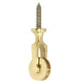 Screw Pulley - Polished Brass