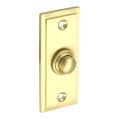 Tudor Bell Push - Satin Brass