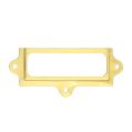 Label Card Frame 90mm x 35mm - Polished Brass
