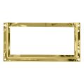 Label Card Frame 114mm x 57mm - Polished Brass