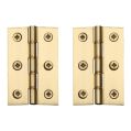 Butt Hinge 76mm (3") - Polished Brass