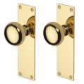 Door Knob - Polished Brass