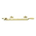 Heavy Spoon Casement Stay - Polished Brass