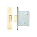 5 Lever Mortice Deadlock BS - Polished Brass