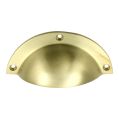 Hooded / Half Moon / Cup Pull - Satin Brass