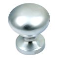 Round Centre Door Knob - Satin Chrome