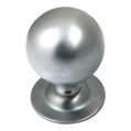 Ball Centre Door Knob - Satin Chrome