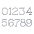 Numerals 76mm High - Polished Chrome