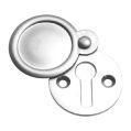 Plain Escutcheon / Keyhole Cover - Satin Chrome