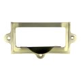 Label Card Frame with Pull 100mm x 55mm - Antique Brass