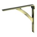 Plain Bridge Shelf Bracket  - Antique Brass